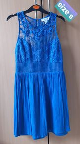 Beautifull blue dress with lace