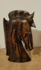 Vintage carved horses head