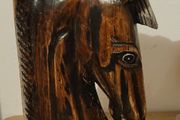 Vintage carved horses head