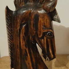 Vintage carved horses head