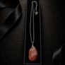Vintage 925 Sterling Silver & Carnelian Necklace Image 2