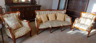 Couch and armchairs.