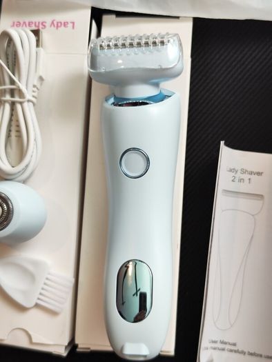 Skin Glow Pro Razor, Divanity Razor, 2024 Nano Razor, Women's Electric, Intimate Shaver for Women, 2-in-1 Interchangeable Blade, Suitable for Bikini, Arms, Legs, Various Body Parts