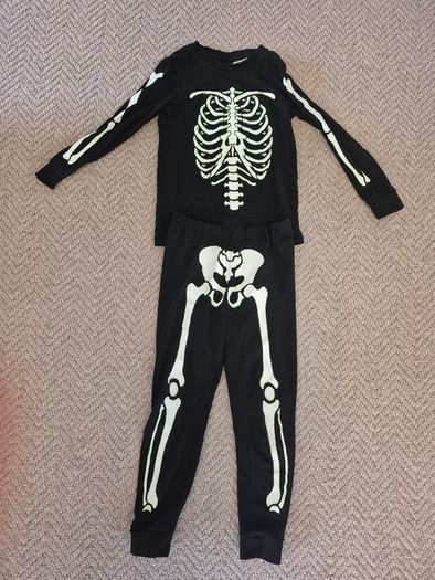 H&M Skeleton costume Glow in the dark
