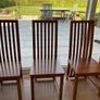 6 solid oak dining chairs Image 6