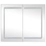 LED Bathroom Mirror Cabinet 80x12.2x68 cm Image 2