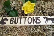 Equestrian stable door locker wooden hanging signs plaques with the horse pony name
