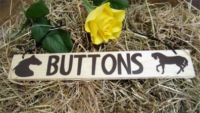 Equestrian stable door locker wooden hanging signs plaques with the horse pony name