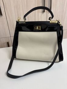 THERAPY LONDON Black and white Ladies handbag