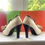 The Wedding Shoe, black and cream. Image 4