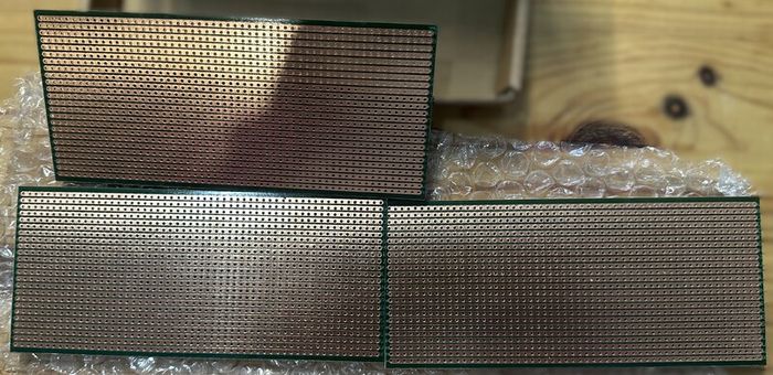 Stripboard prototyping boards