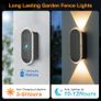 Solar Light for Fence Outdoor: 6 Packs IP65 Waterproof Wall Light Solar Powered with 3 Modes - Long Lasting Up Down Lighting for Deck Garden Door Porch Fence Patio Image 7