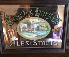 Small Vintage Bar picture Mirror