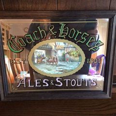 Small Vintage Bar picture Mirror