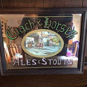 Small Vintage Bar picture Mirror