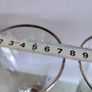 SET OF 2 Silver Rhinestone Band Champagne Flutes. Image 2