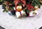 Christmas Tree Skirts, 36 Inch Faux Fur White Tree Skirts for Xmas Decorations MULTIPLE STYLES (FREE POSTAGE)