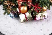 Christmas Tree Skirts, 36 Inch Faux Fur White Tree Skirts for Xmas Decorations MULTIPLE STYLES (FREE POSTAGE)