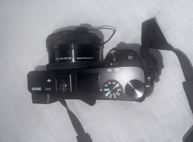 Sony Alpha A6100 digital mirrorless camera with two lenses