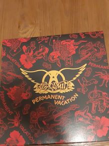 Aerosmith Permanent Vacation Exclusive Red & Black Marble Colored Vinyl LP