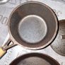 Beautiful Old 3 Cast Iron Skillet Pans and  Lidded Saucepan also 1 Lid for Skillet Pan Postage Available Image 5
