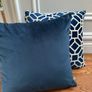 Paul Costello Navy cushion & Geometric Navy Cushion Image 4