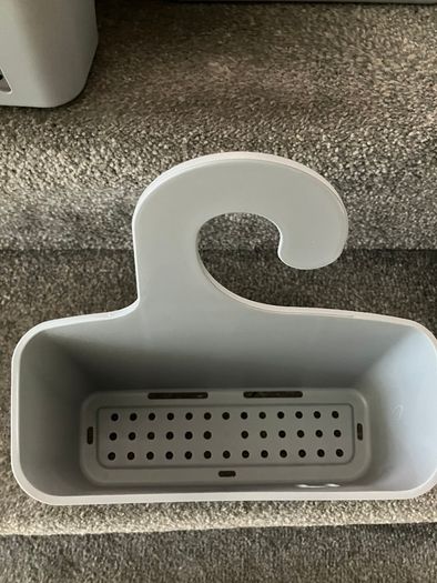 5 New Grey Hanging Bathroom/Shower Tidy Containers