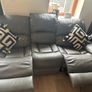 Grey 3-Seater Manual Recliner Sofa Image 3