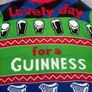 One of a kind Guinness Christmas Cardigan Image 4