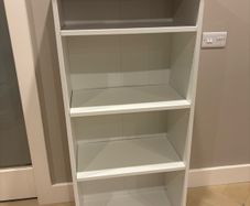 SKRUVBY Bookcase, white, 60x140 cm