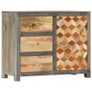 Side Cabinet Grey 75x30x60 cm Solid Mango Wood Image 10
