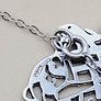 Irish Sterling Silver Necklace with Pendant Image 4