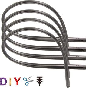 4 Pack 26" Rubber Frameless Windshield Wiper Blades Refills Windscreen Wiper Rubber Strips Replacement Parts for Most Auto Cars Buses Vans Lorries Trucks by Feelfly (4)