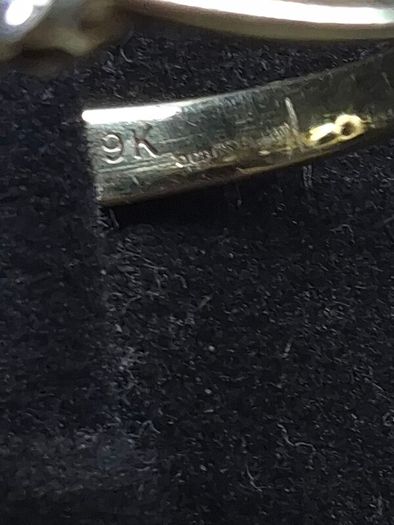 Vintage 9ct Gold Seven Stone Half Eternity Ring Size 61