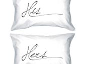 His and Hers Matching Pillowcases