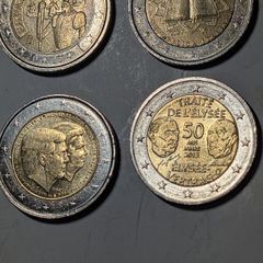 4 x 2 Euro Collectable coins