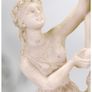Vintage Italian Cast Alabaster Sculpture Three Graces H 28 cms Image 5