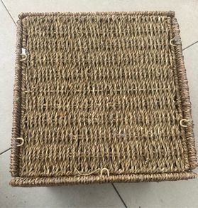 rattan storage basket