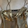 Viral Zara gold cocktail dress Image 2