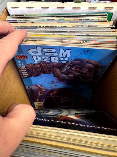 DC Long Comic Box w 250 comics for Sale (2)