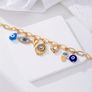 Evil Eye Charm Gold Tone Bracelet Image 4