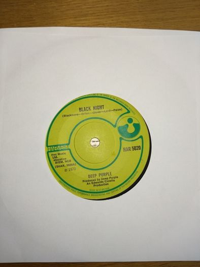 Deep Purple Black Night / Speed King 7" vinyl