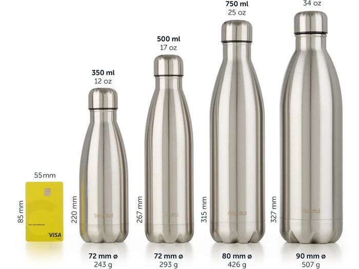 Brand New Blumtal Charles stainless steel thermal water bottle - 1 liter BPA-free thermal water bottle -