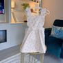 Gorgeous Girls Cream & Pink Floral Pinafore Dress from GAP Kids Size: Age 3 Years / 98-100cm Image 7