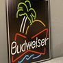 Budweiser Neon style Tin Metal Sign Image 2
