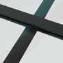 Interior Door 76x201.5 cm Black Matt Glass and Aluminium Image 4