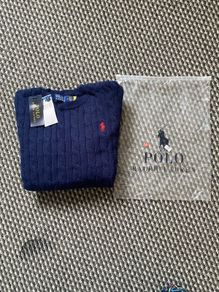 Blue Polo Ralph Lauren Cable Knit Jumper