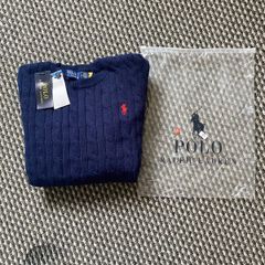 Blue Polo Ralph Lauren Cable Knit Jumper