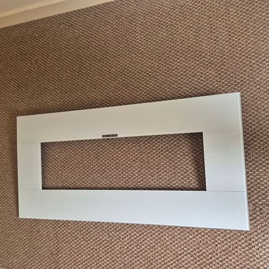 White glass frame for mini zara ezee glow electric fire 42"