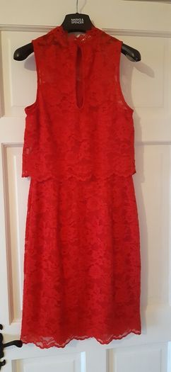 New Look red lace dress